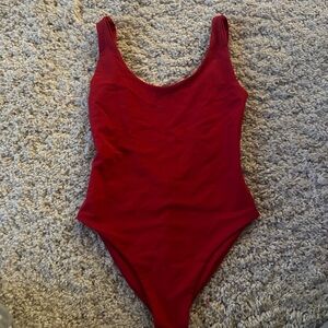 Red One-Piece Swimsuit